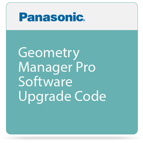 Panasonic ET-UK20V Geometry Manager Pro Software Upgrade Code for Select PT Series Projectors