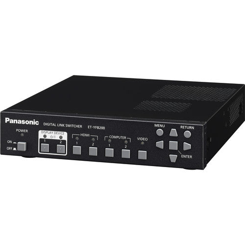 Panasonic ET-YFB200G DIGITAL LINK Switcher front angle view