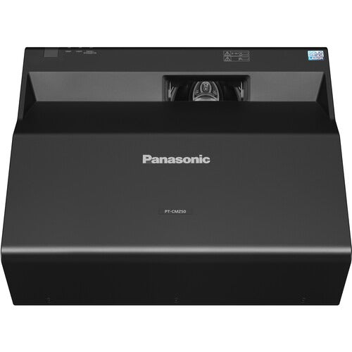 Panasonic PT-CMZ50BU WUXGA LCD Short-Throw Laser Projector (Black) Top