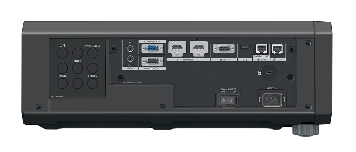 Panasonic PT-FRQ60 DLP 4K HD Laser Projector connections
