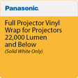 Panasonic PT-SVCWRPFULLWTE Full Projector Vinyl Wrap - Solid White Only - 22,000 Lumen and Below