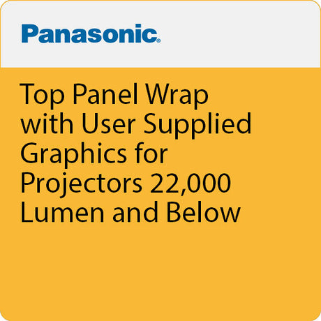 Panasonic PT-SVCWRPTOPGRE Top Panel Only Wrap W - User Graphics - 22,000 Lumen and Below