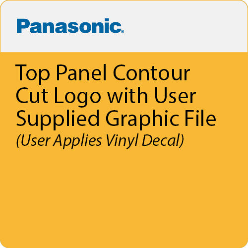 Panasonic PT-SVCWRPTOPLOGOE Top Panel Contour Cut Logo User Applied - User Supplied Grpahic File - User Applied Vinyl Decal