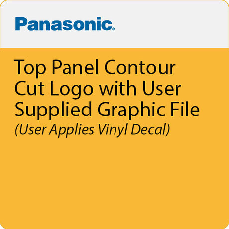 Panasonic PT-SVCWRPTOPLOGOE Top Panel Contour Cut Logo User Applied - User Supplied Grpahic File - User Applied Vinyl Decal