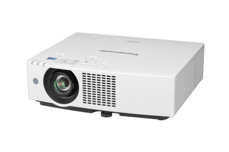 Panasonic PT-VMZ51SU WUXGA 3LCD Portable Laser Projector angled