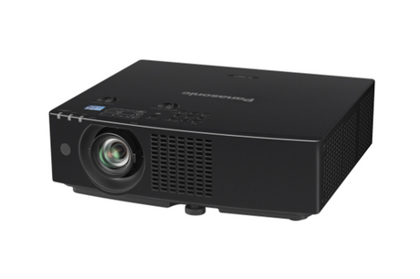 Panasonic PT-VMZ61UB WUXGA 3LCD Portable Laser Projector angled