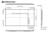 Panasonic TH-55SF2U 55 inch Class Standard Professional Display dimensions