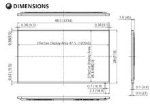 Panasonic TH-55SF2U 55 inch Class Standard Professional Display dimensions