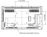 Panasonic TH-55SF2U 55 inch Class Standard Professional Display rear dimensions