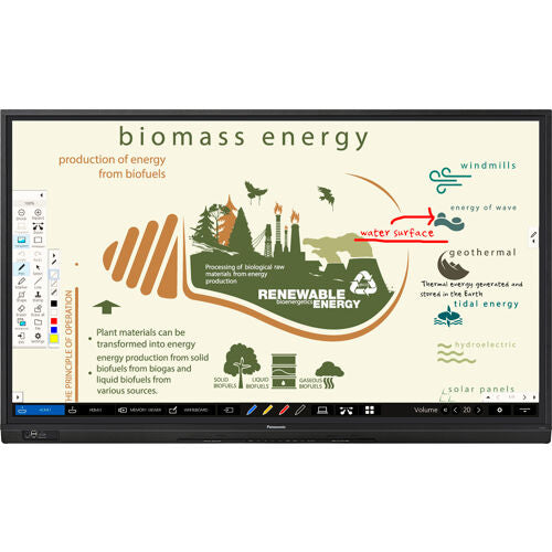 Panasonic TH-65BQ1W 65 inch Class 4K UHD Touch Screen LCD Display front