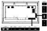 Panasonic TH-75BQ1W 75 inch Class 4K UHD Touch Screen LCD Display rear connection terminals