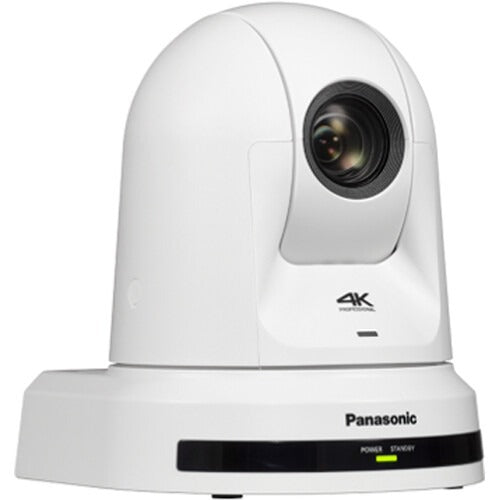 Panasonic AW-UE40WPJ5 4K30 HDMI NDI PTZ Camera with 24x Zoom & Auto Tracking (White)