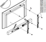 Peerless-AV ACSBR1 Universal Sound Bar Mounting Kit for 32in to 70in Displays and Universal Sound Bars install instructions
