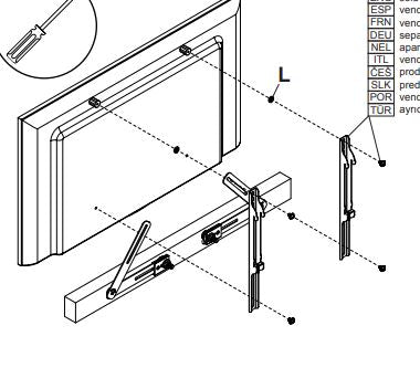 Peerless-AV ACSBR1 Universal Sound Bar Mounting Kit for 32in to 70in Displays and Universal Sound Bars install instructions