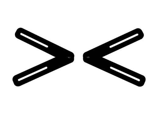 Peerless-AV ACSBR1 Universal Sound Bar Mounting Kit for 32in to 70in Displays and Universal Sound Bars