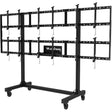 Peerless-AV DS-C555-3X2 SmartMount Portable Video Wall Cart Configurations for Displays