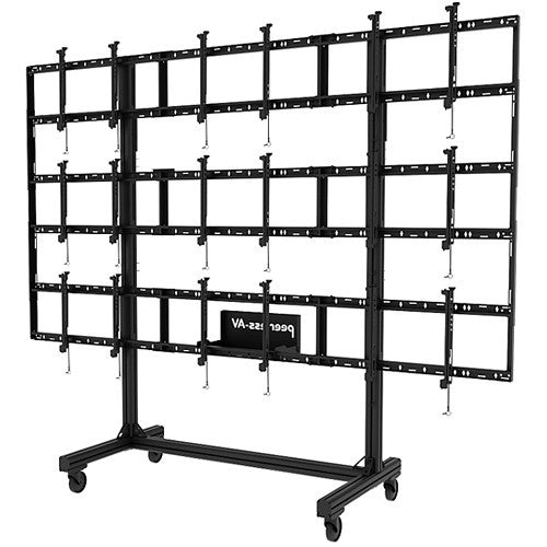 Peerless-AV DS-C555-3X3 SmartMount Portable Video Wall Cart 3x3 Configuration for 46 to 55 Displays