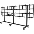 Peerless-AV DS-C555-4X2 SmartMount Portable Video Wall Cart Configurations for Displays