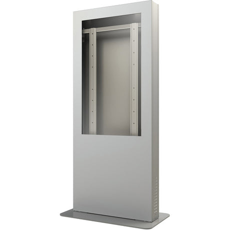 Peerless-AV KIP555B-S-3 Portrait Back-to-Back Kiosk Enclosure for 55 inch Display (3 inch Depth, Silver)