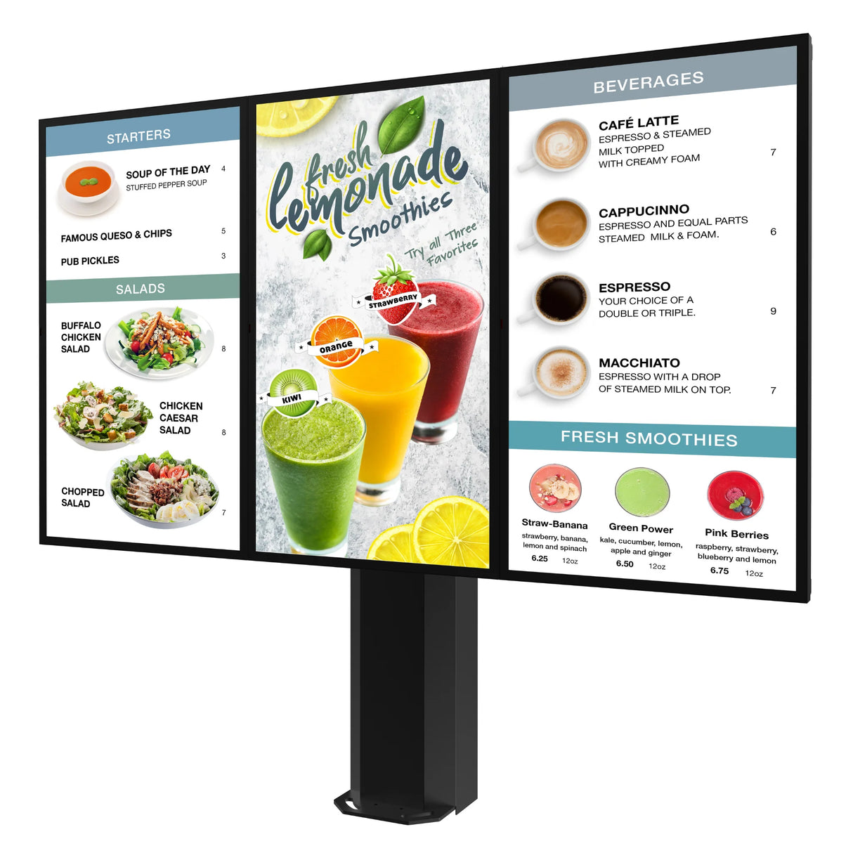 Peerless-AV KOF555-3 Outdoor Digital Menu Boards