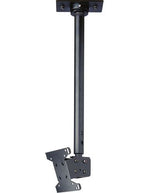 Peerless-AV LCC-18 Adjustable Extension Ceiling Mount with Cable Cover in Black for 13in to 29in Displays in tilt