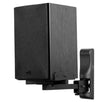 Peerless-AV SPK26 Bookshelf Speaker Mount for Speakers up to 25LB shown with example speaker