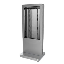 Peerless-AV KIPC2555-S-WHL 55" Curve Totem/Portrait Back-To-Back Kiosk w/ Wheeled Base-Silver