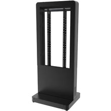 Peerless-AV KIPC2555B-3-WHL 55" Curve Totem/Portrait Back-To-Back Kiosk With Wheeled Base