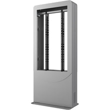 Peerless-AV KIPC2565B-S Floorstanding Back-to-Back Portrait Kiosk for Two 65" Displays up to 1.81" Deep (Silver)