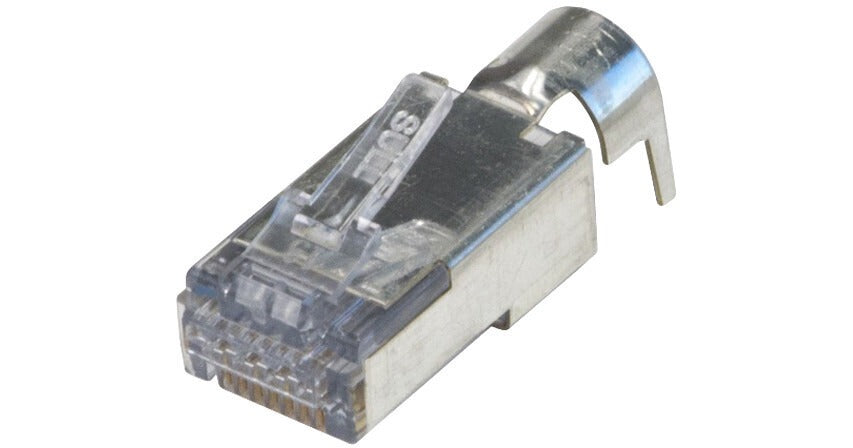 Platinum Tools 105029 ezEX 48 Shielded, External Ground, Cat 6A Connector (100 Piece / Bag)