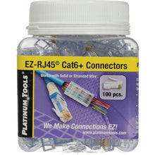 Platinum Tools 202010J EZ-RJ45 CAT6 Connectors (Jar Packaging, 100-Pieces)