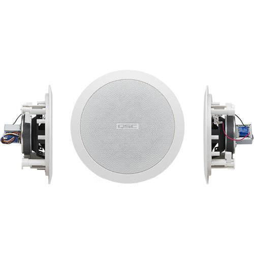 QSC AC-C8T-nb Full-Range 8 Ceiling-Mount Loudspeaker