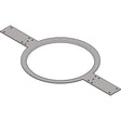 QSC Flanged Mud Ring Pre-Installation Brackets for AC-C8T Loudspeaker (6-Pack)