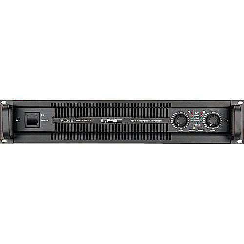 QSC PL380 PowerLight 3 Series 1500 Watt Professional Power Amplifier 1