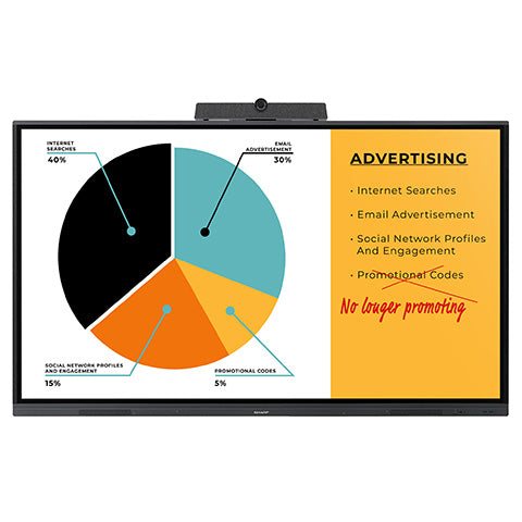 SHARP PN-L652B 65″ 4K UHD AQUOS BOARD interactive display ...