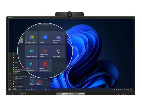 SMART Technologies M455-V5-P Pro High Secure Series TAA 55 UHD 4K Touch Screen Commercial Monitor front camera