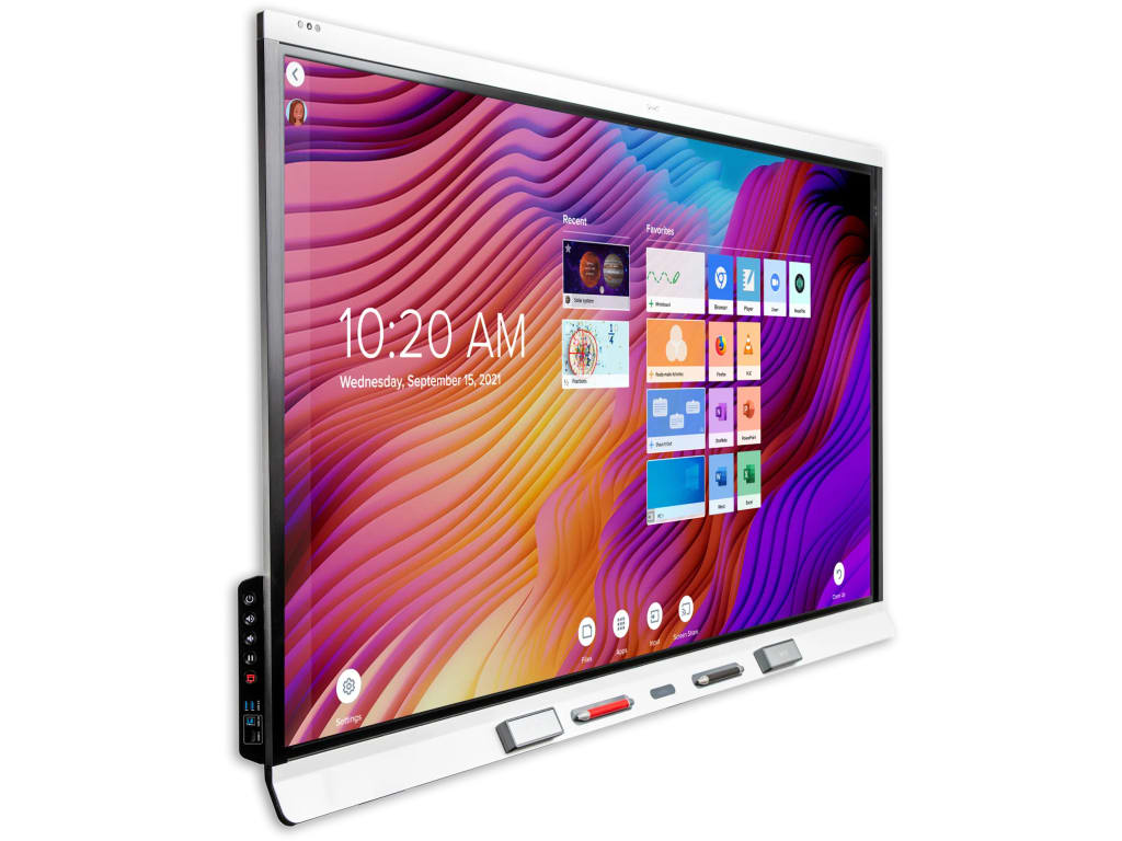 SMARTBOARD SBID-6275S-C - 75 inch 4K Interactive Screen w iQ & Learning Suite side view