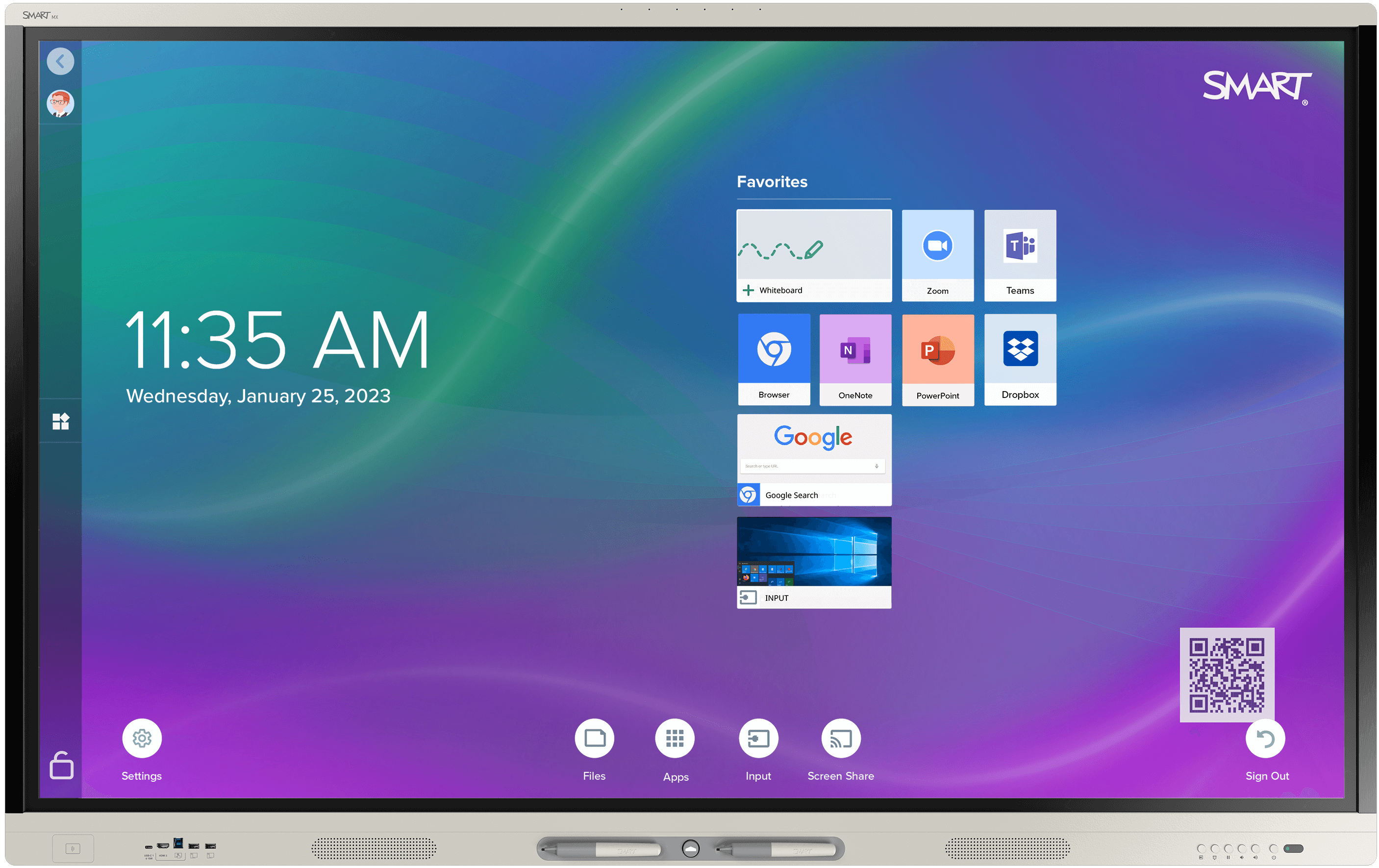 SMARTBOARD SBID-MX265-V4-PW MX Series 65