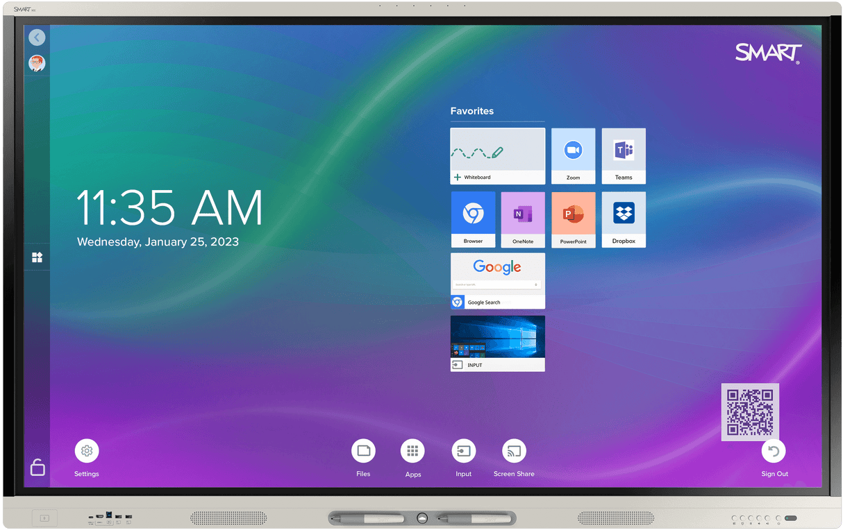 SMARTBOARD SBID-MX275-V4-PW 75 4K UHD Interactive Display