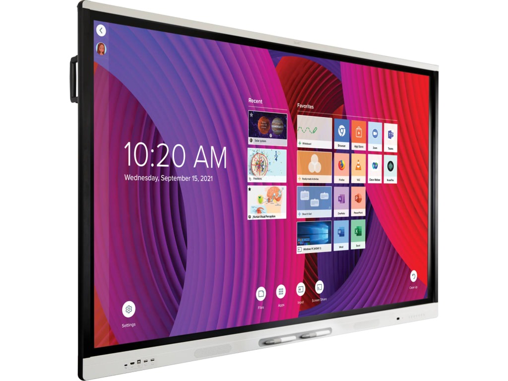 SMARTBOARD MX255-V3-PW - 55" Interactive Screen w/iQ, 4K UHD LED 60 Hz - OfficeWonderland