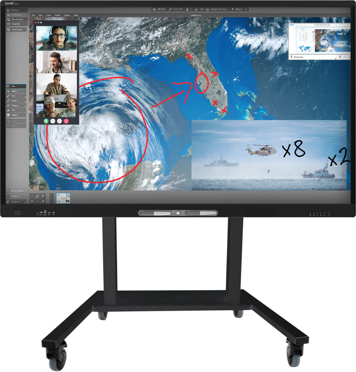 SMART Technologies M Pro High Secure Series TAA 75" UHD 4K Touch Screen Commercial Monitor