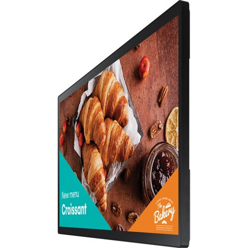 Samsung QB24C-T 24 Full HD Touchscreen Commercial Monitor side