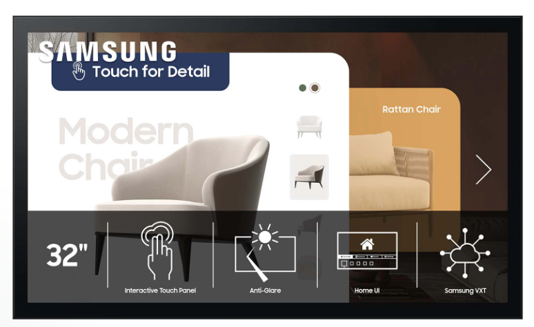 Samsung QM32C-T 32" FHD Interactive Digital Signage