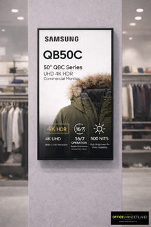 Samsung QB50C 50" QBC Series  UHD 4K HDR Commercial Monitor - Buy Online | Authorized Dealer