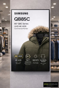 Samsung QB85C 85" QBC Series UHD 4K HDR Commercial Monitor - Buy Online | Authorized Dealer