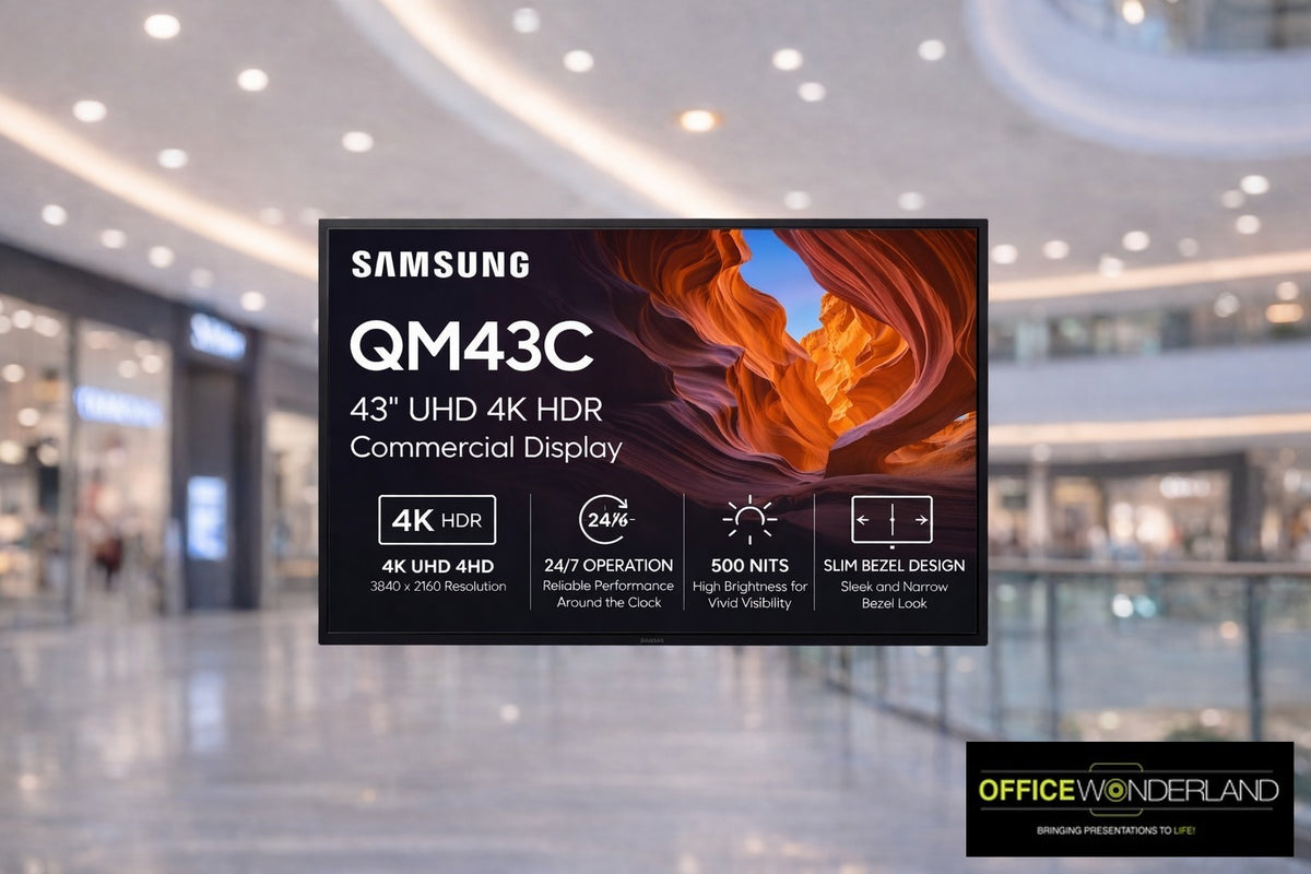 Samsung QM43C 43" UHD 4K Commercial Monitor - Buy Online | Authorized Dealer