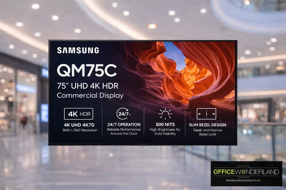 Samsung QM75C 75" UHD 4K Commercial Monitor - Buy Online | Authorized Dealer