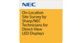 Sharp On-Location Site Survey By Sharp/NEC Technicians for Direct-View LED Displays