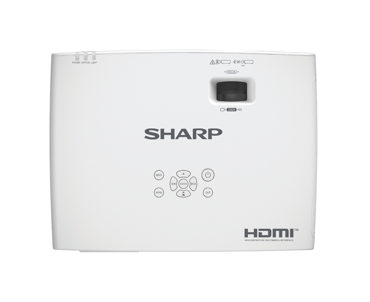 Sharp XP-E501U-W WUXGA Laser LCD Projector Top 