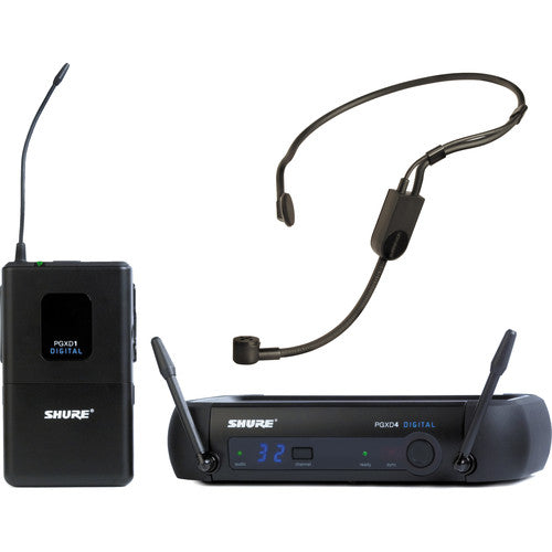 Shure PGXD14PGA31 Digital Wireless Cardioid Headset Microphone System (900 MHz)